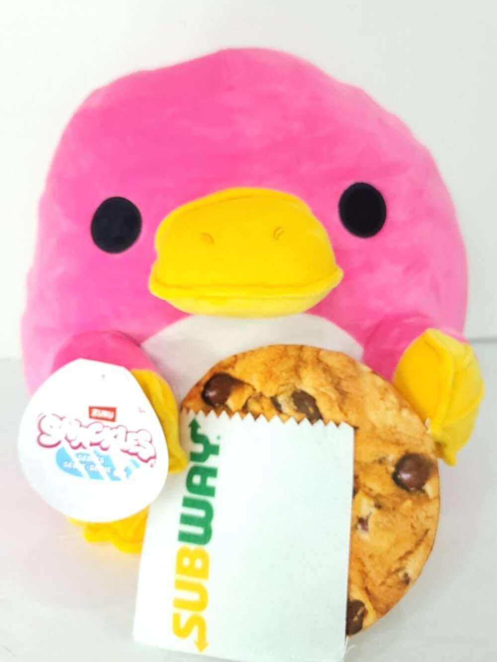 Zuru Snackles 14" Plush Whitney Pink Platypus Subway Cookie Stuffed Animal  NEW